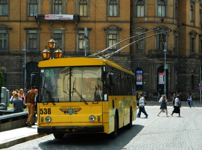 33 тролейбус Львів